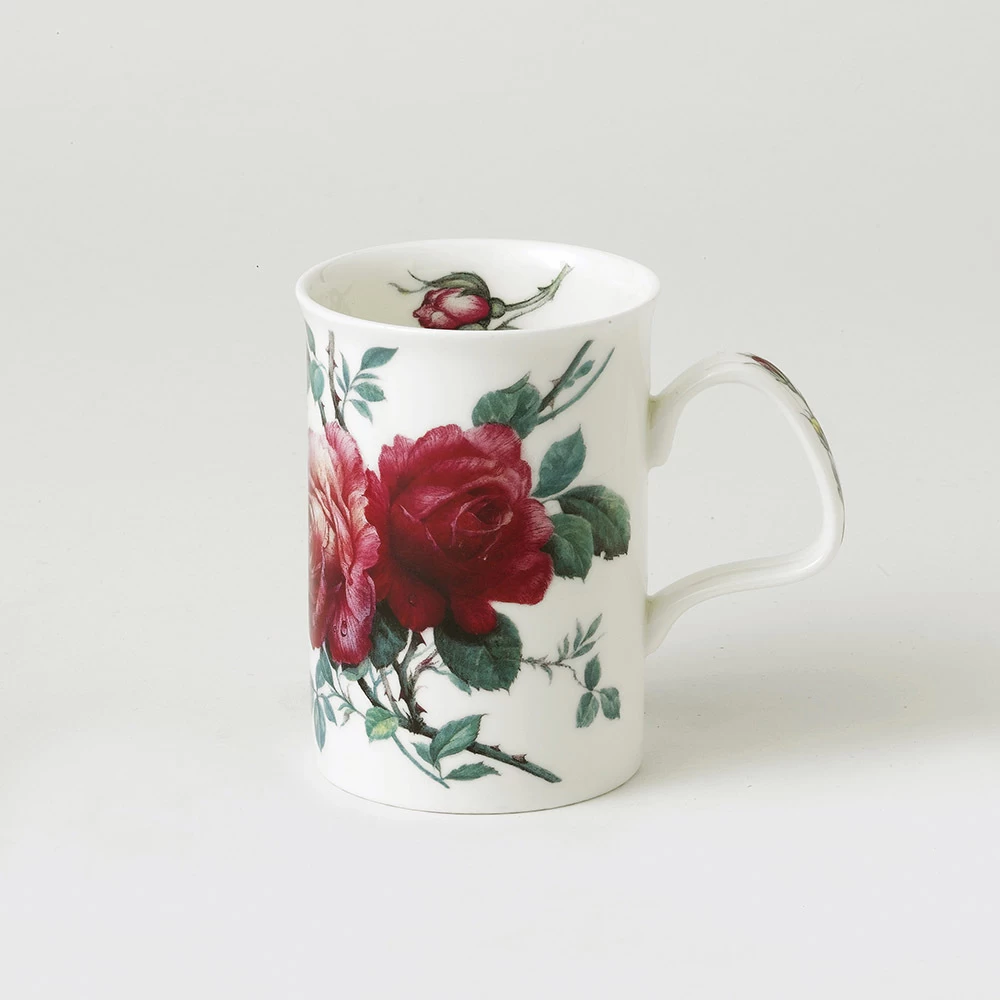 English Rose Set of 3 Fine Bone China Mugs