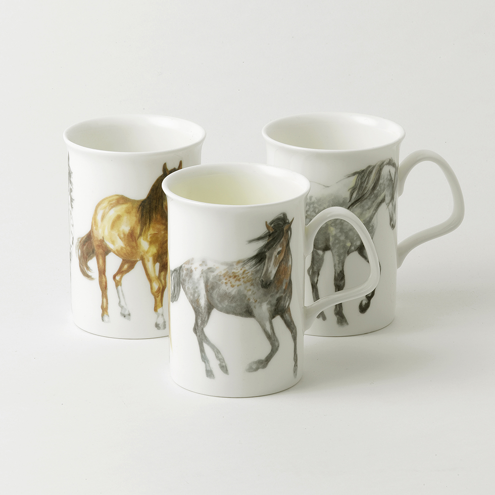Roy Kirkham Horse Head Mug 2006 Lancaster Bit Horseshoe England Bone China