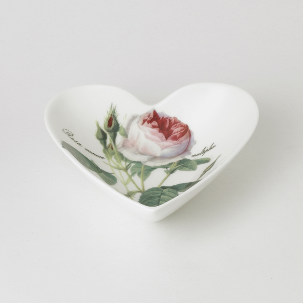 Small heart shaped floral tray